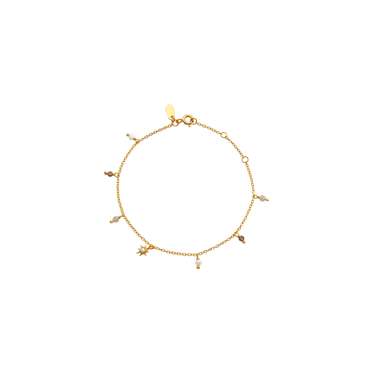 Maanesten Ravi Guldpläterat Armband m. Färskvattenspärlor – 8708A
