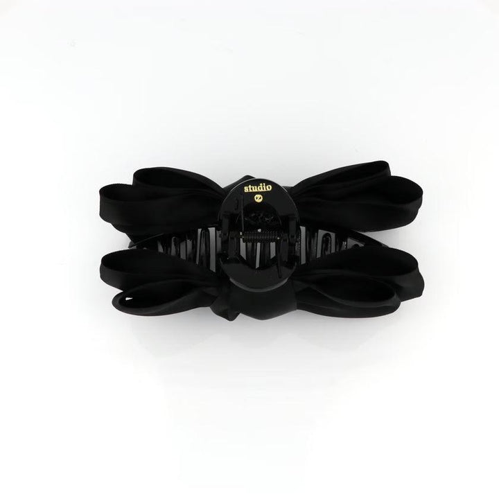 Studio Z Hårklemme Satin Sløjfe Black - Accessories - 7980020