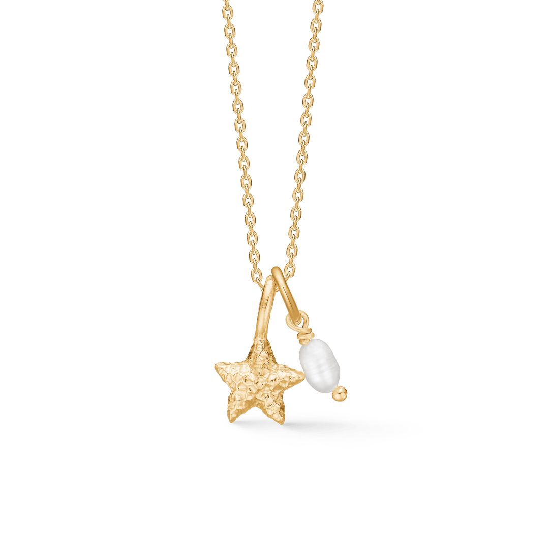 Studio Z Starfish Lustre Forgyldt Halskæde m. Søstjerne Vedhæng - Halskæde - 7223903