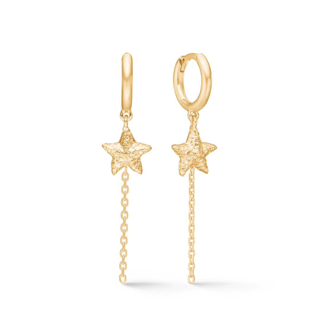 Studio Z Starfish Lustre Forgyldt Øreringe - Øreringe - 7210903