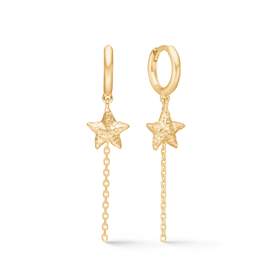 Studio Z Starfish Lustre Forgyldt Øreringe - Øreringe - 7210903
