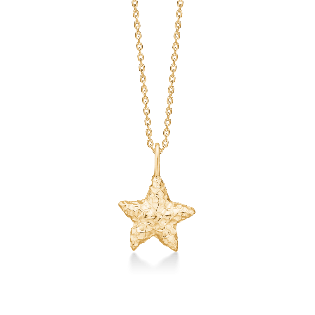 Studio Z Starfish Lustre Forgyldt Søstjerne Halskæde - Halskæde - 7220903