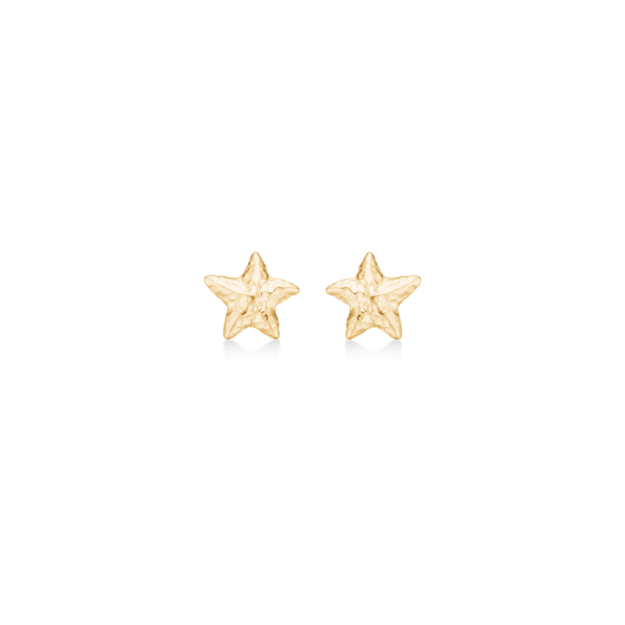 Studio Z Starfish Lustre Forgyldte Søstjerne Ørestikker Small - Øreringe - 7210901