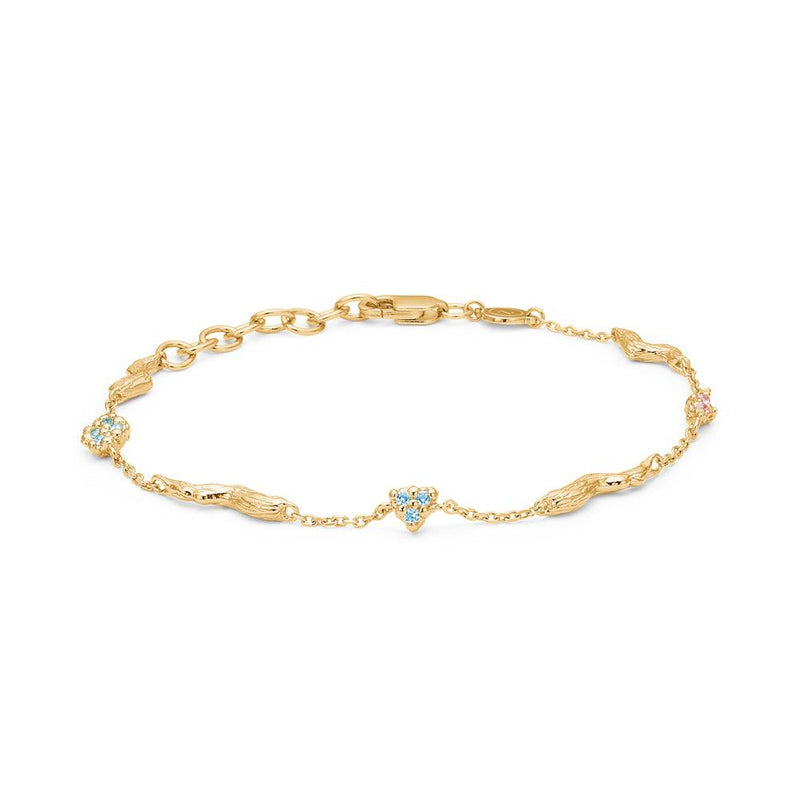 Studio Z Tangled Armbånd Blå, Rosa & Grøne Zirkonia - Armbånd - 7257847