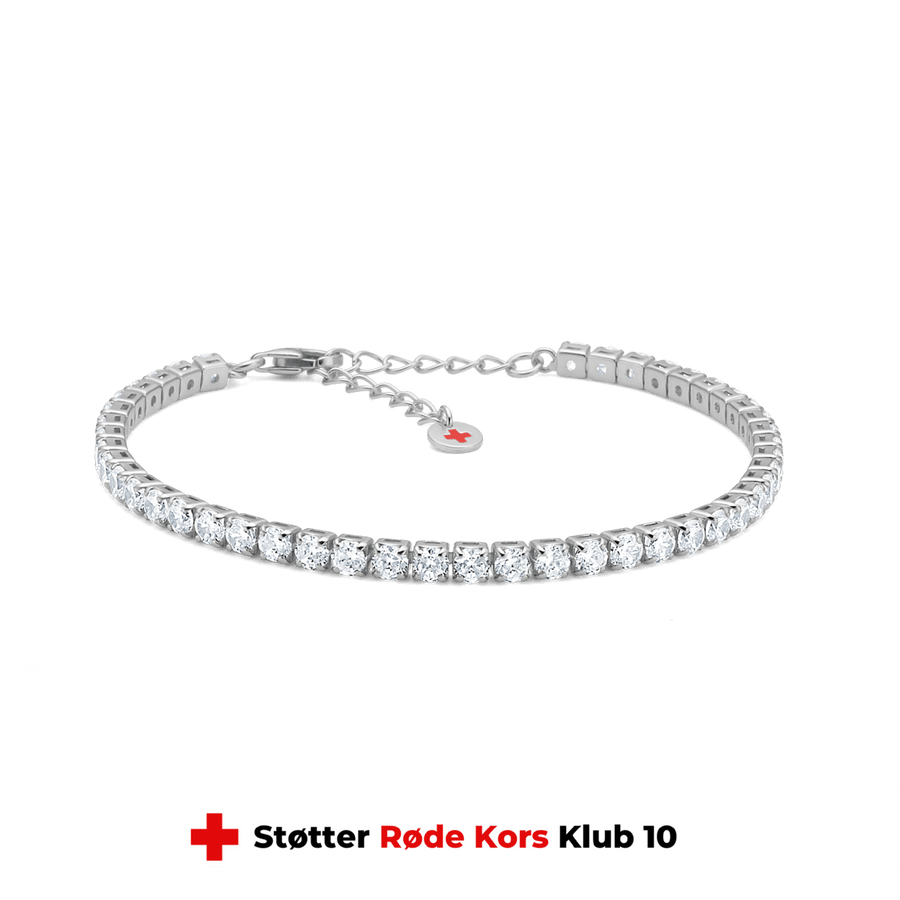Studio Z Tennisarmbånd i Sølv med Zirkonia - Armbånd - 7157000
