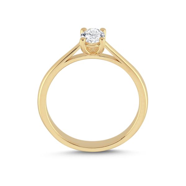 Nuran The One Oval Ring – 14 karat guld med 0,50 ct W.Si Diamond