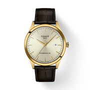 TISSOT CLASSIC DREAM POWERMATIC 80 – GULD PVD / BRUNT LÄDERREM