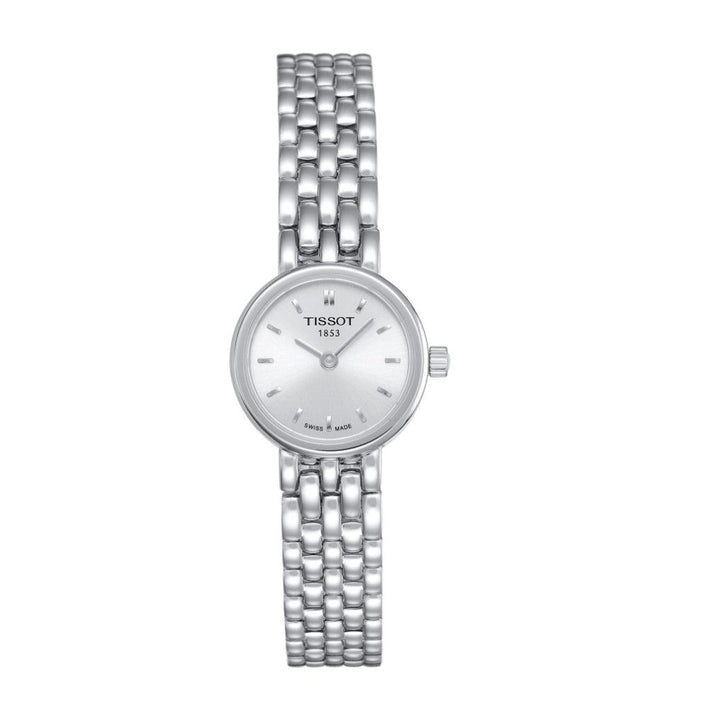 Tissot Lovely T0580091103100 damklocka med silverurtavla och stålkedja, modell T0580091103100