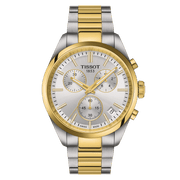 TISSOT PR 100 KRONOGRAF PVD MED SILVER URUR
