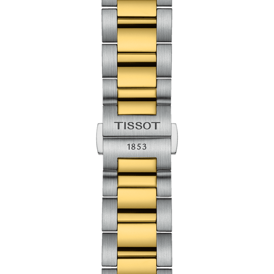 TISSOT PR 100 CHRONOGRAPH PVD MED SØLV URSKIVE - Herreur - T1504172203100