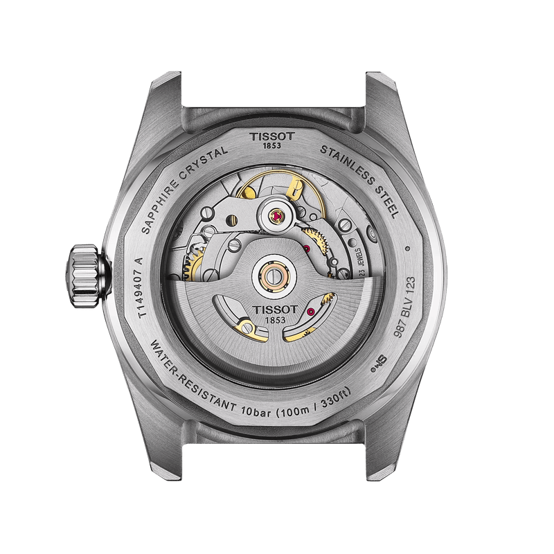 TISSOT PR516 POWERMATIC 80 MED SORT URSKIVE 38MM - Herreur - T1494071105100