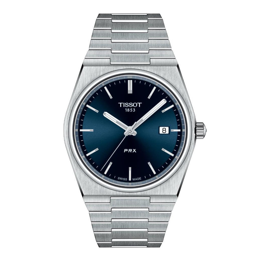 TISSOT PRX 40MM BLÅ URSKIVE - Herreur - T1374101104100