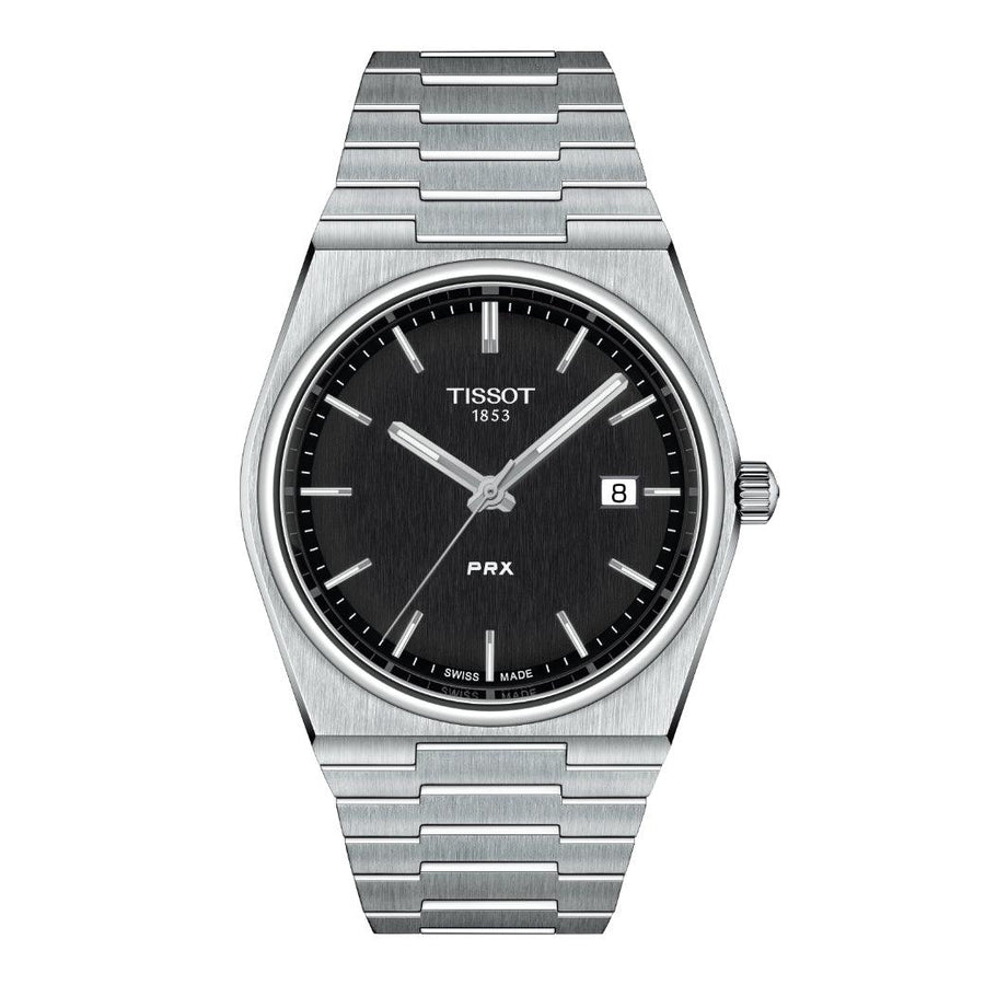 TISSOT PRX 40MM SORT URSKIVE - Herreur - T1374101105100