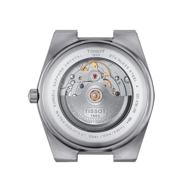 TISSOT PRX POWERMATIC 80 MED BLÅ URSKIVE - Herreur - T1374071104100
