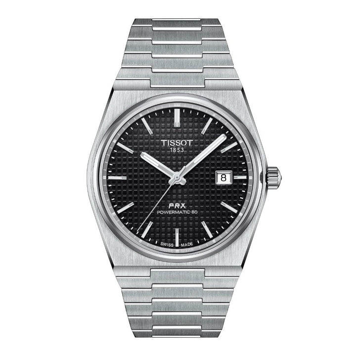 TISSOT PRX POWERMATIC 80 MED SORT URSKIVE - Herreur - T1374071105100