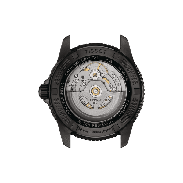 TISSOT SEASTAR 1000 POWERMATIC 80 40MM MED GUMMIREM - Herreur - T1208073704100
