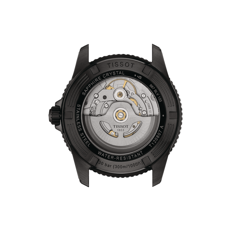 TISSOT SEASTAR 1000 POWERMATIC 80 40MM MED GUMMIREM - Herreur - T1208073704100