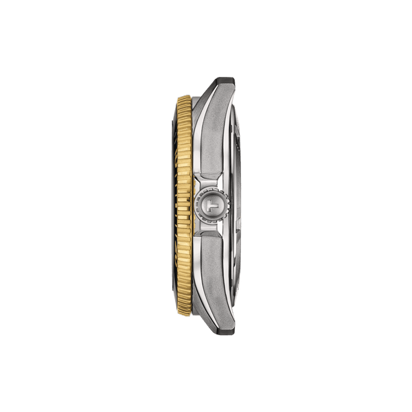 Tissot Seastar 1000 Powermatic 80 - Sort Urskive m. Guld PVD - Herreur - T1208072205100