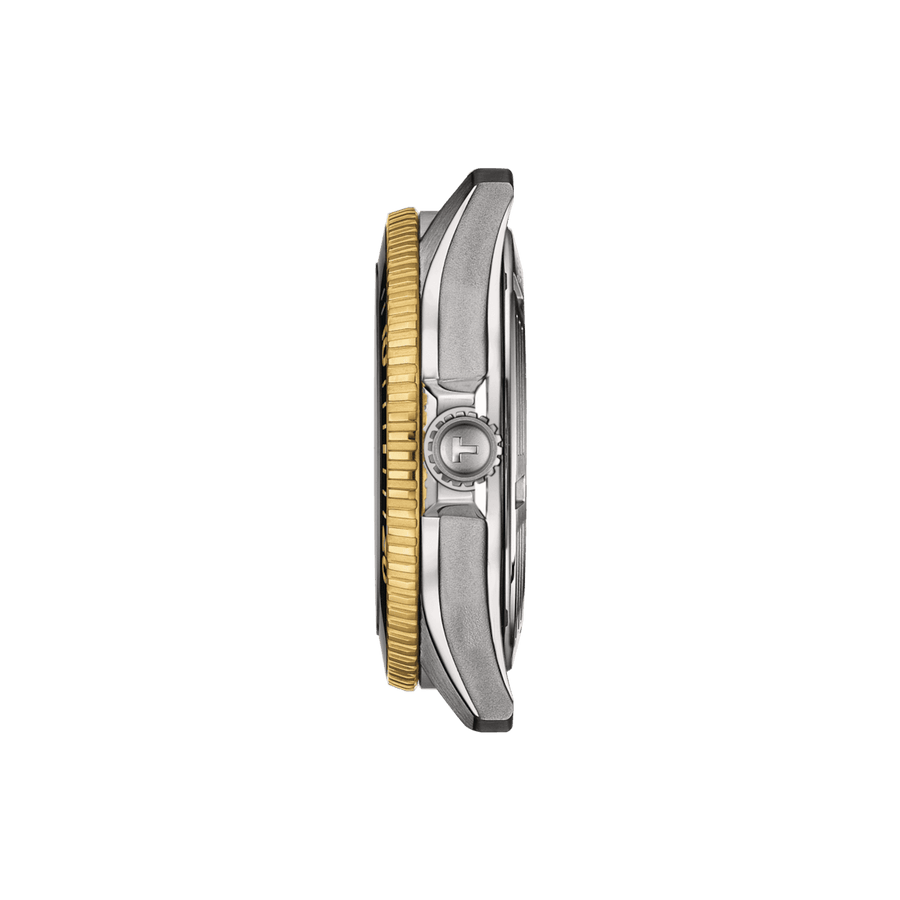 Tissot Seastar 1000 Powermatic 80 - Sort Urskive m. Guld PVD - Herreur - T1208072205100