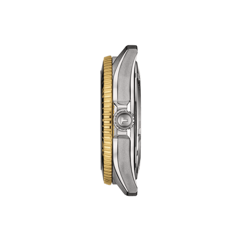 Tissot Seastar 1000 Powermatic 80 - Sort Urskive m. Guld PVD - Herreur - T1208072205100