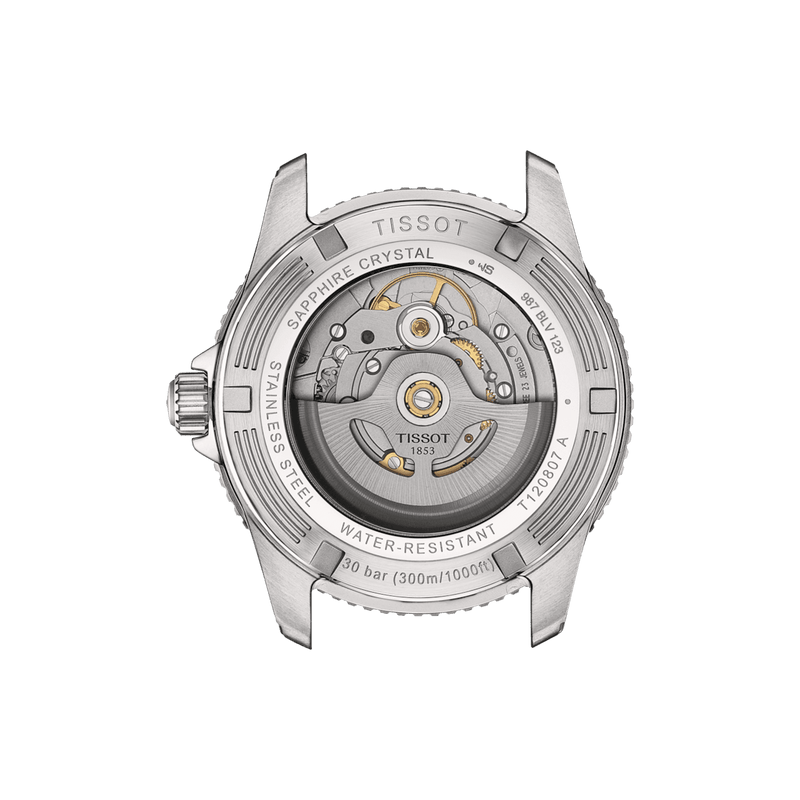Tissot Seastar 1000 Powermatic 80 - Sort Urskive m. Guld PVD - Herreur - T1208072205100