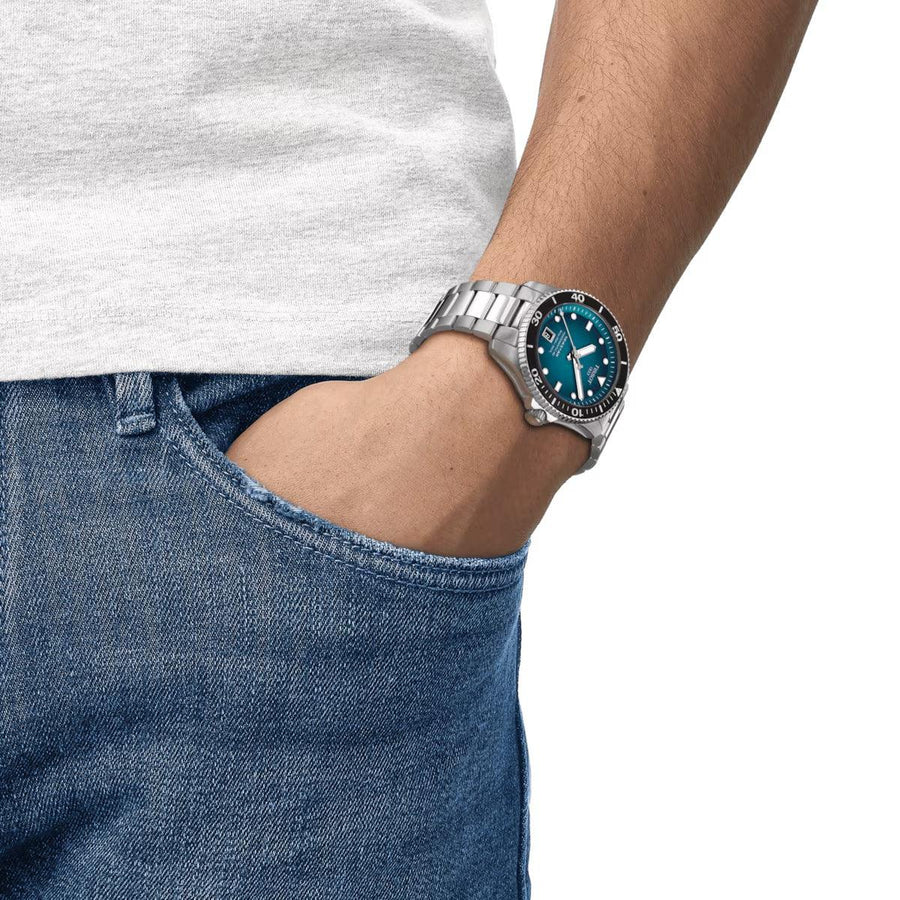 Tissot Seastar 1000 Powermatic 80 - Turkis - Herreur - T1208071109100
