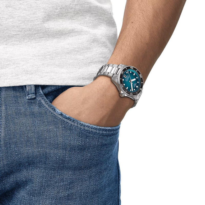 Tissot Seastar 1000 Powermatic 80 - Turkis - Herreur - T1208071109100