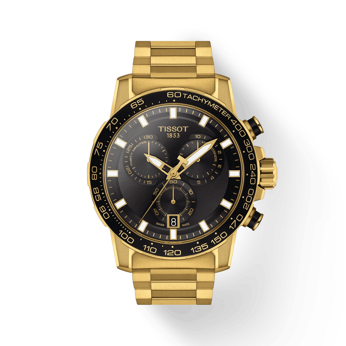 Tissot Supersport Chrono Guld PVD 45,mm - Quartz - Herreur - T1256173305101