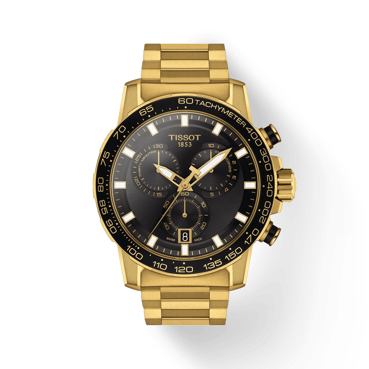 Tissot Supersport Chrono Guld PVD 45,mm - Quartz - Herreur - T1256173305101