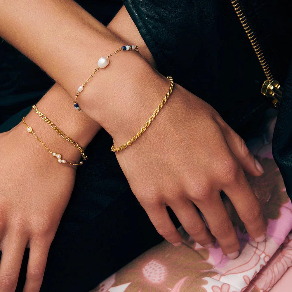 Wioga Anabell Armbånd I Forgyldt Sølv - Armbånd - B-8427-GP