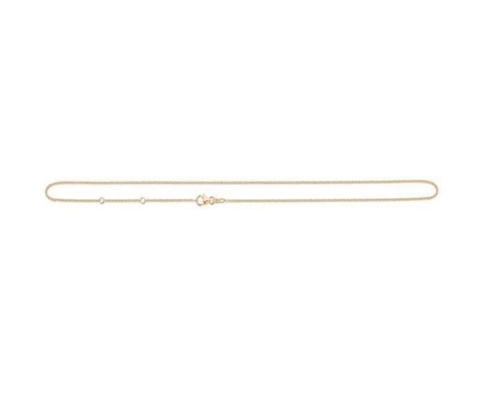 Anker Facet 8 kt Halskæde 45 cm - 9320110 - Halskæde - 9320110
