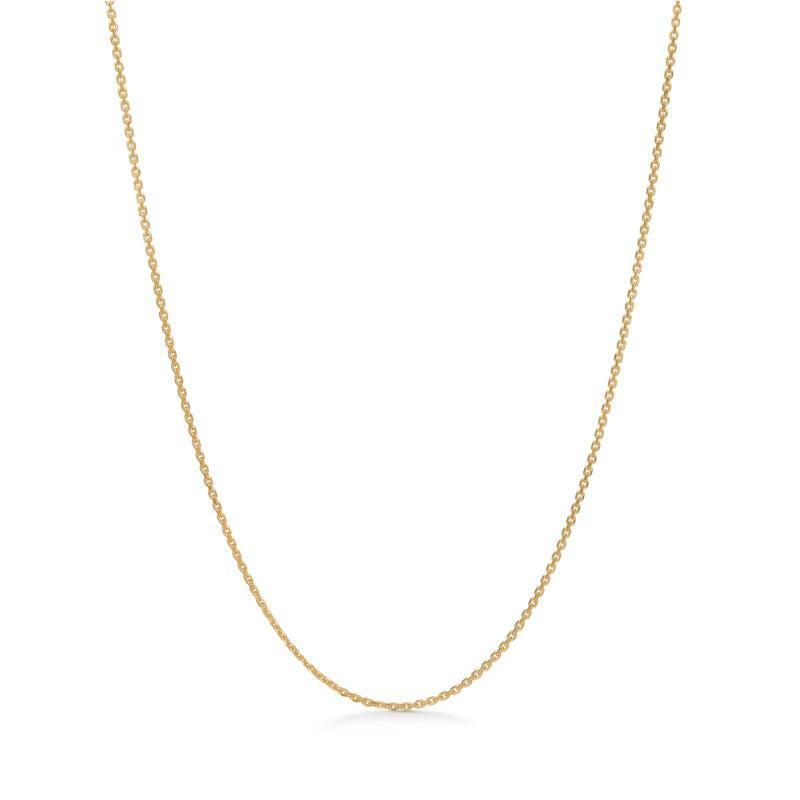 Anker Facet Forgyldt Halskæde 80 cm - 9220112 - Halskæde - 9220112
