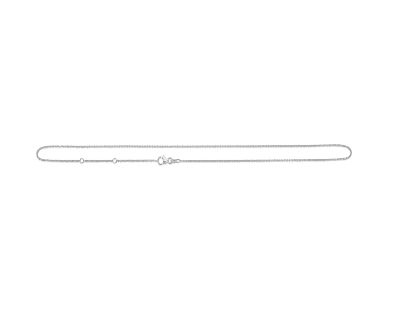 Anker Facet Sølv Halskæde 45 cm - 9120110 - Halskæde - 9120110
