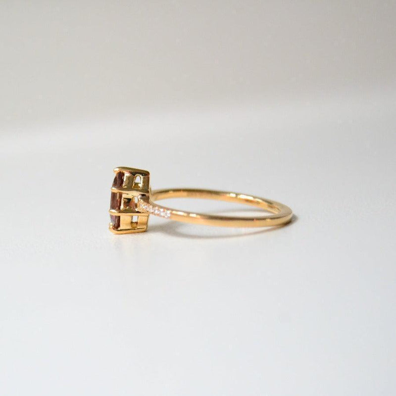 Anpé Atelier Customized Ring Med Brun Safir - Ringe - 27-BrunSafir-001