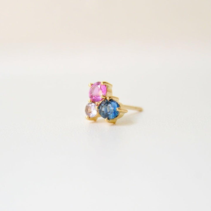 Anpé Atelier Varnaya 18kt Guld Ørestik m. Safirer - Øreringe - 23-Customized1