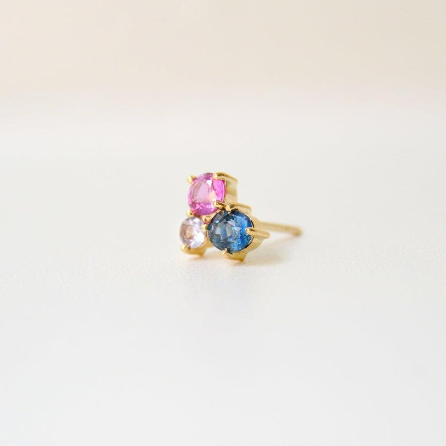 Anpé Atelier Varnaya 18kt Guld Ørestik m. Safirer - Øreringe - 23-Customized1