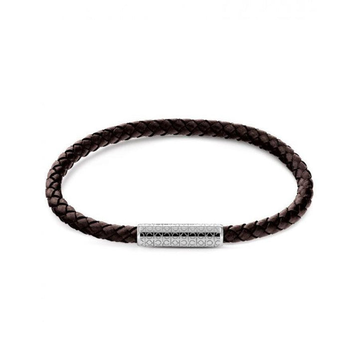 Calvin Klein Braided Bracelet 19,5cm læder brun - 35000102 - Armbånd - 35000102