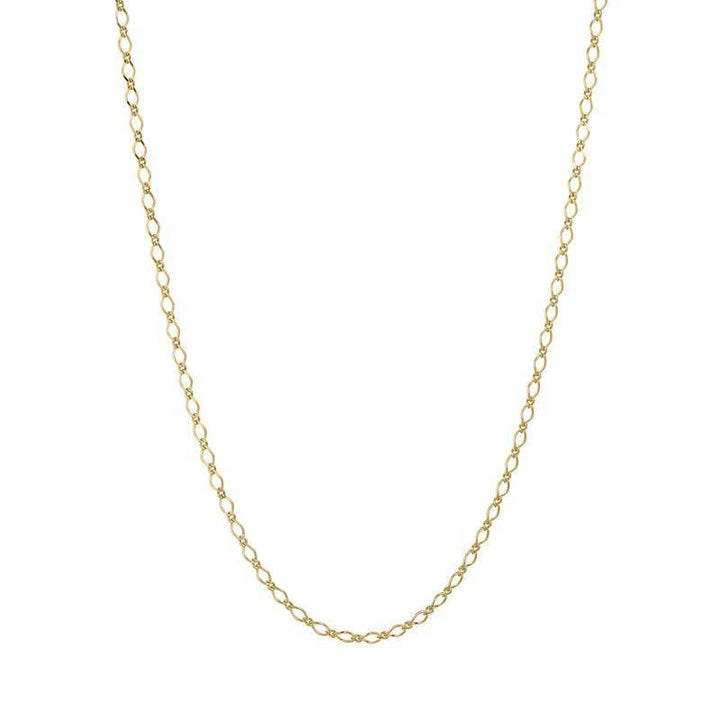 Carre halsband i guldpläterat silver, klassisk rund ankarkedja i gyllene färg. Modell FC4329-FC4329-1.