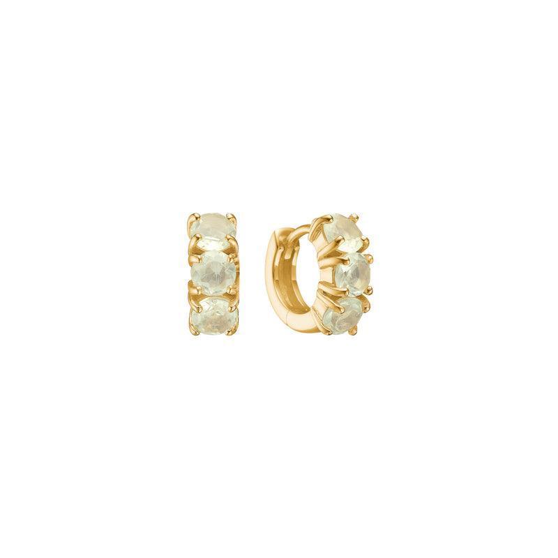Carré Hoops med Lemon Kvarts - FH4373LQ - Øreringe - FH4373LQ