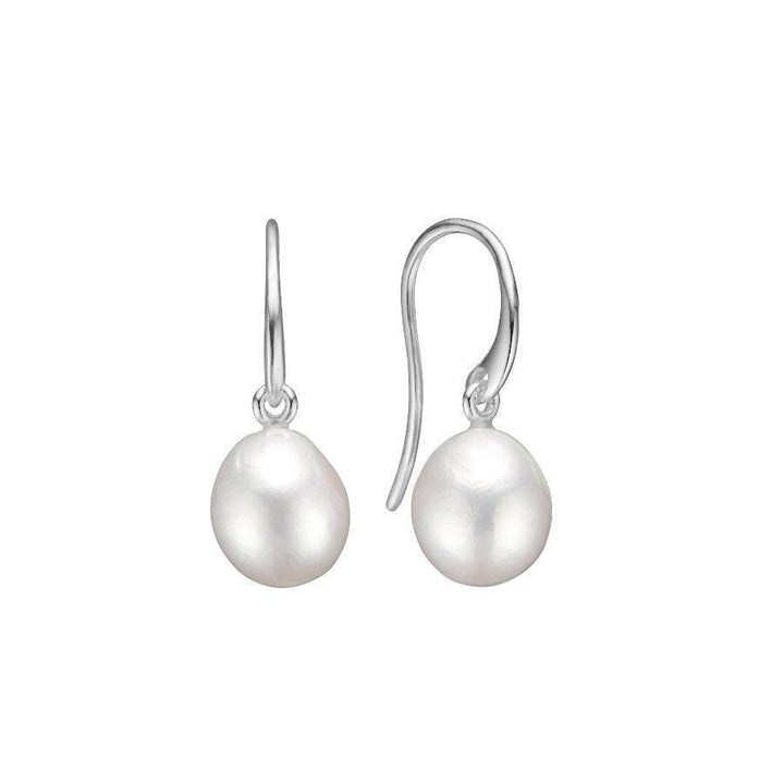 Carré Øreringe Med Baroque Perle - SH4433 - SH4433BAROQUE