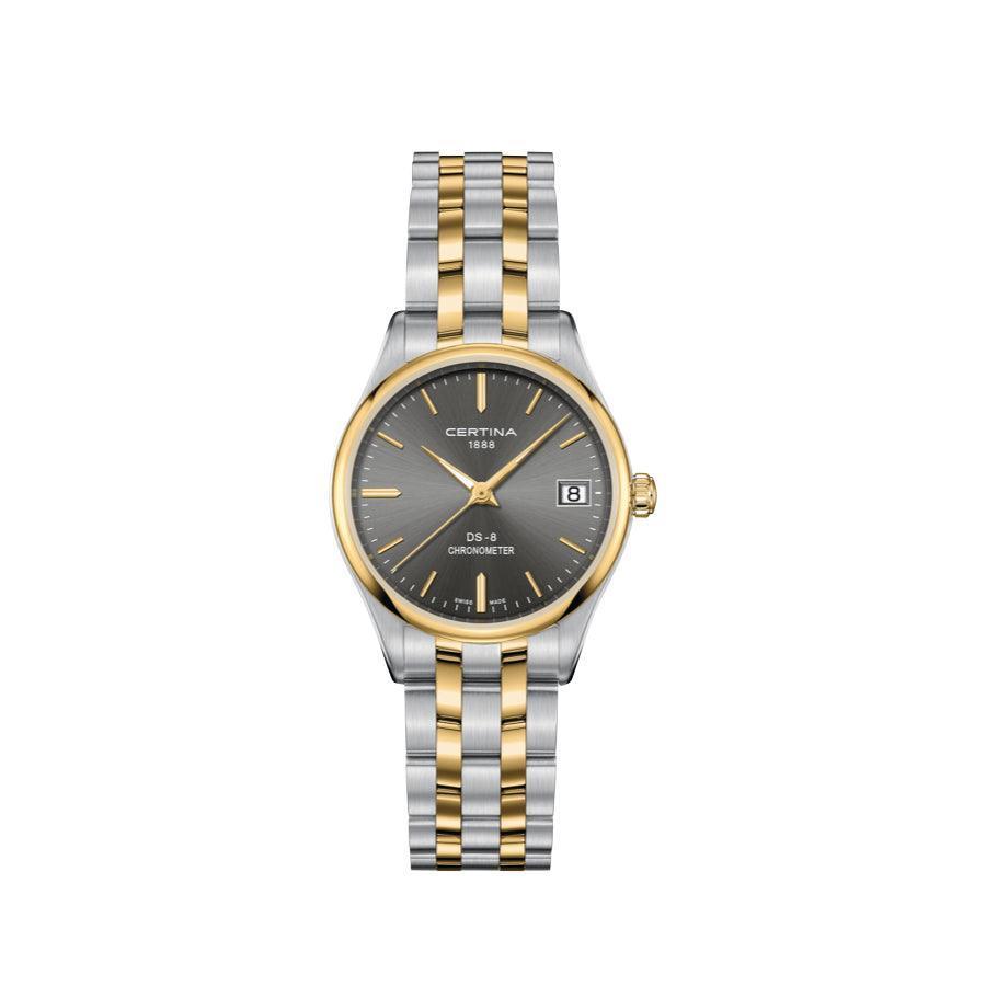 Certina DS-8 Dameur - Atracitgrå Urskive - Dameure - C0332512208100