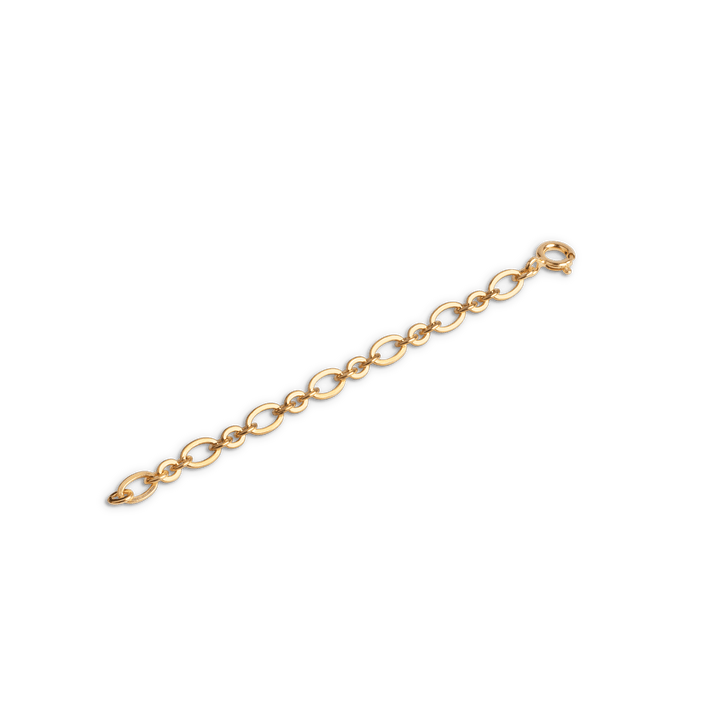 Enamel Anklet Extender, guldpläterad ankelkedjeförlängare i glänsande guldfinish. Modell B101G-B101G-1