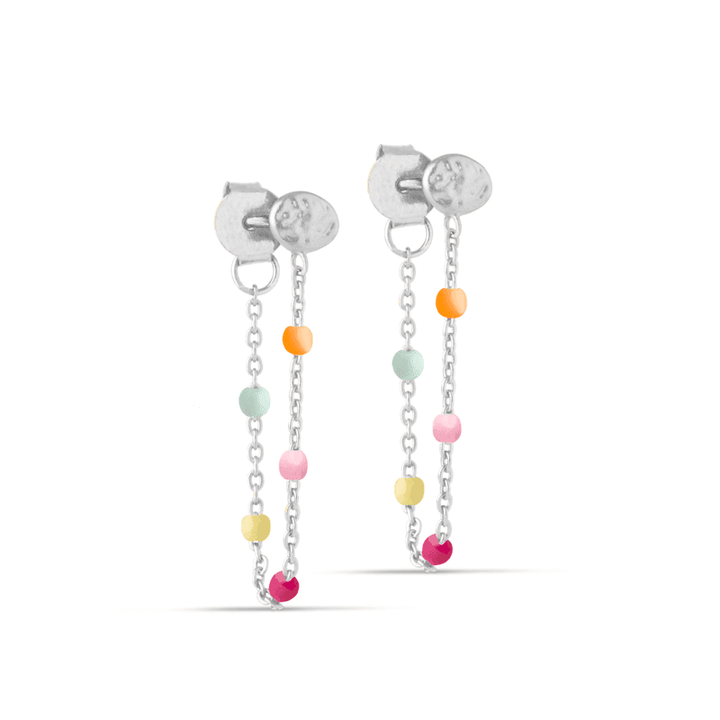 Enamel Lola Sølv Øreringe - E140S Rainbow - Øreringe - E140S-Rainbow