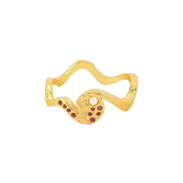 Hultquist Copenhagen Opalus Forgyldt Ring - S08011G - Ringe - S08011G-001