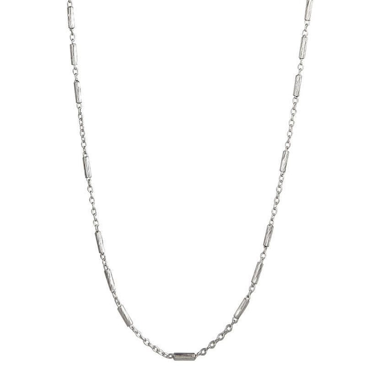 Jeberg Jewellery Nora halsband silver med små avlånga länkar, enkel och elegant stil. Modell 4560-42-p