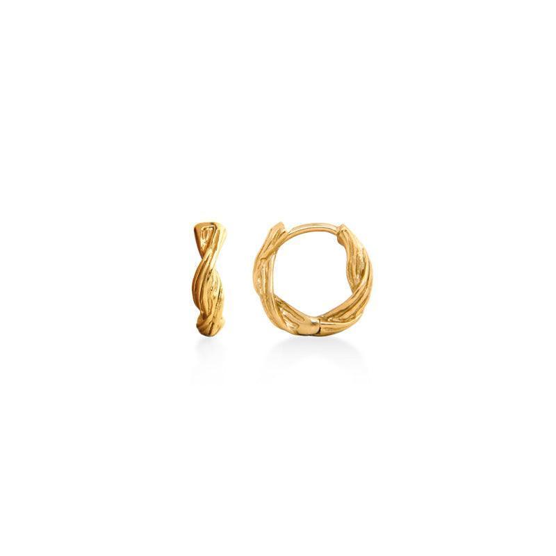 Jeberg Jewellery SAND DUNE Hoops Forgyldt - 51200 - Øreringe - 51200