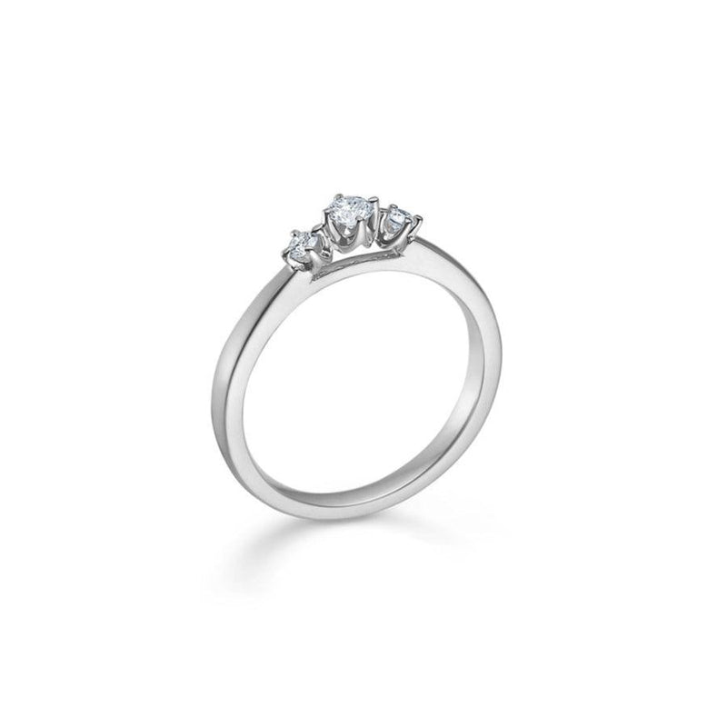 Mads Z 14kt Crown Trinity Ring 0.17 ct - Ringe - 1641717-001