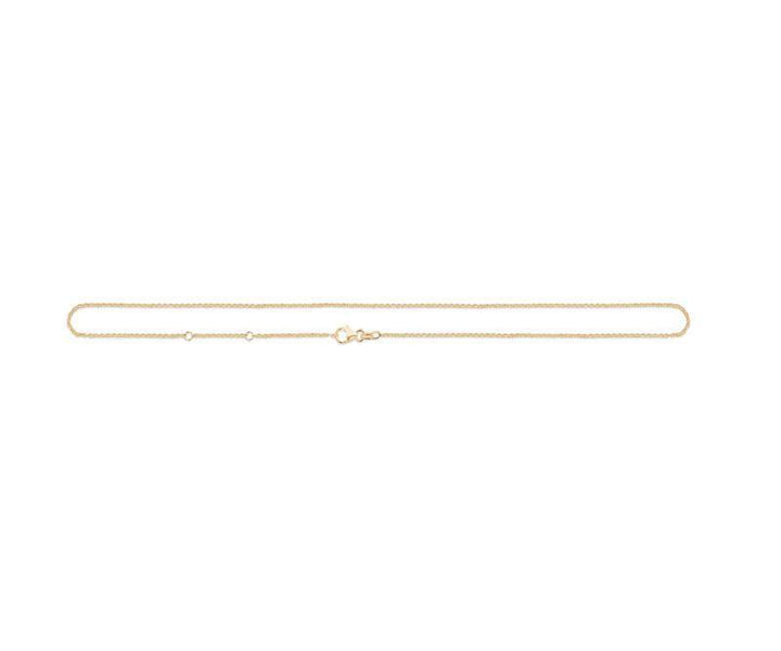 Mads Z 8kt Rund Anker Halskæde 45cm - Halskæder - 9320100