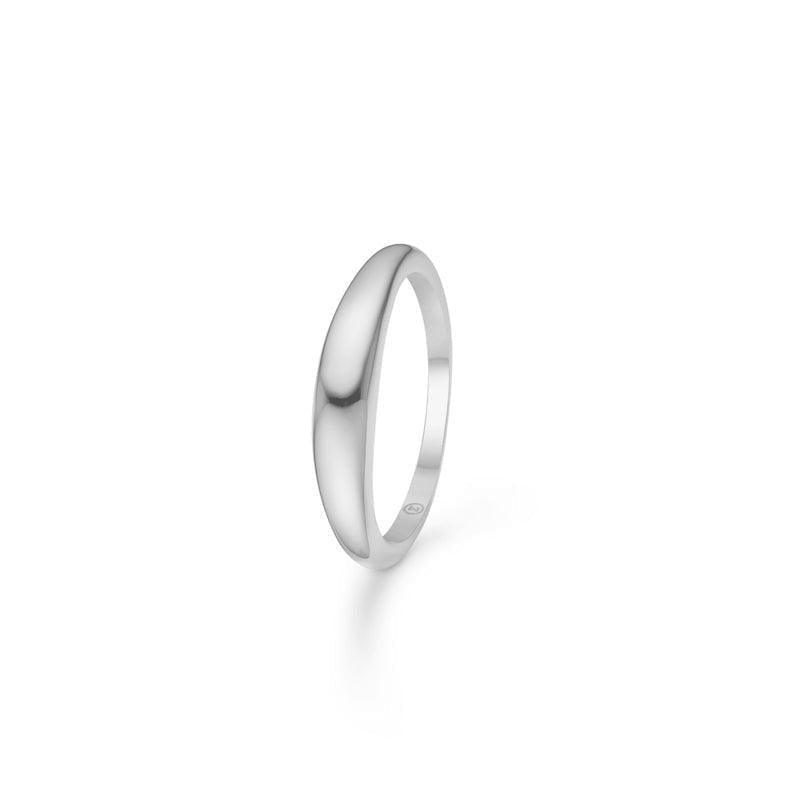 Mads Z Silver Half Moon Ring Liten i blank silver med enkel, rundad form. Modell 2140092-001.