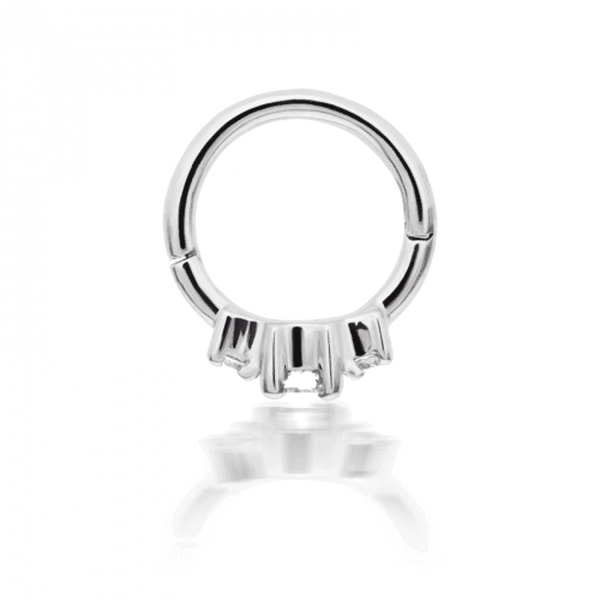 MARIA TASH 18kt Diamond Princess Creol Hvidguld - Øreringe - X3P652D-W